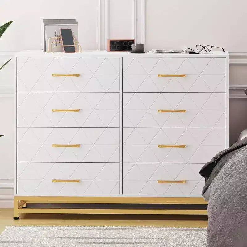 Cassettiera a 8 cassetti con organizer per soggiorno, camera da letto, corridoio