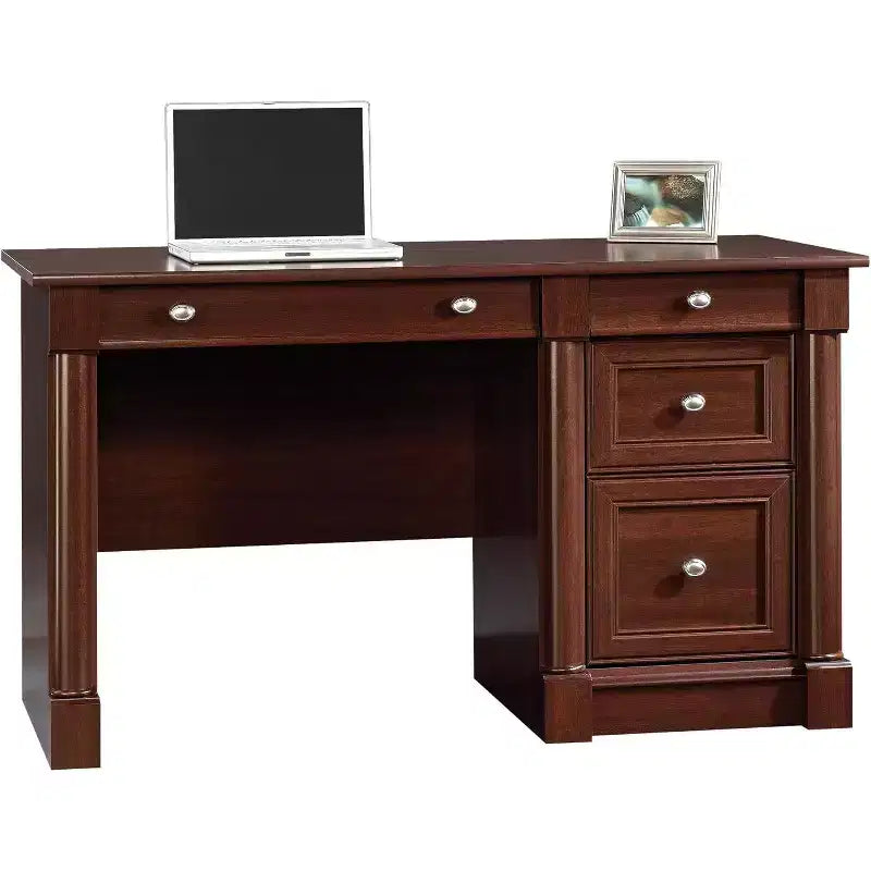 HomeStock Palladia Scrivania Direzionale Marrone 23.5P x 53.12L x 30A Pannello a Scomparsa 144 lbs