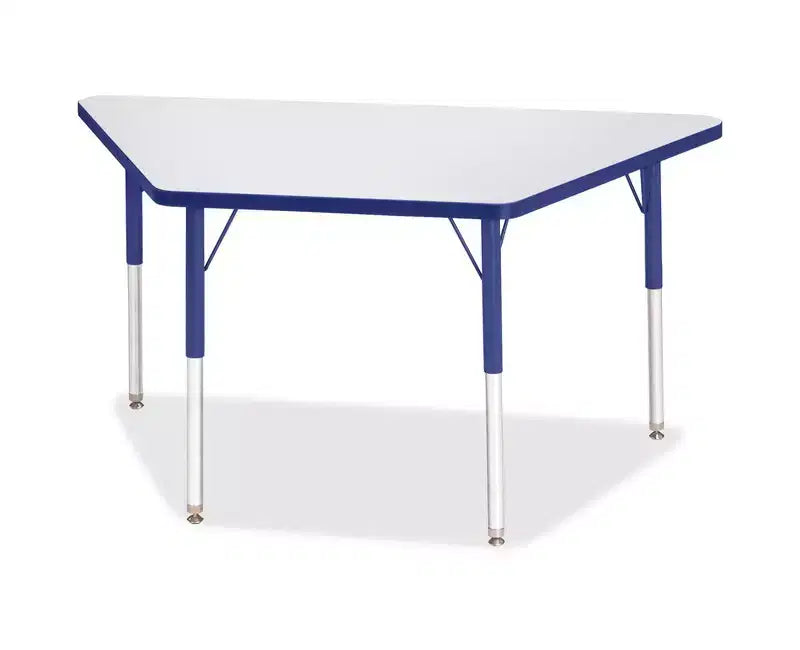 Tavolo trapezoidale Jonti-Craft Berries per adulti in laminato grigio (24 x 48) in blu
