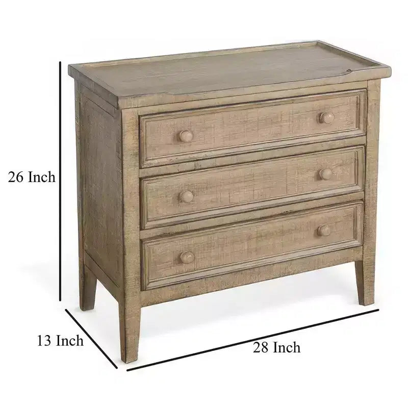 Tavolino da salotto Royal Hampton 28 | 3 cassetti con pomelli rotondi | Legno di mogano