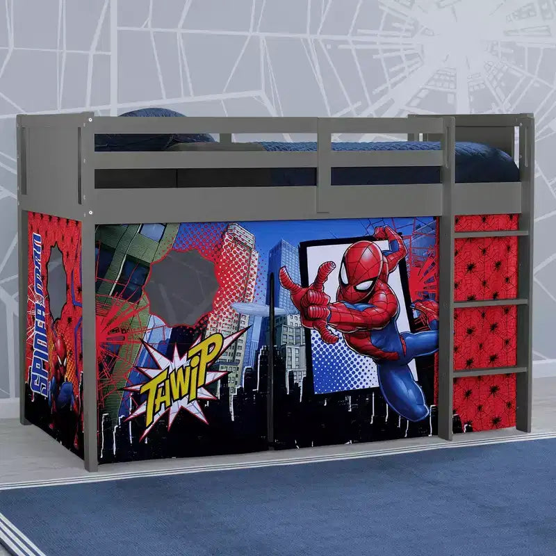 Tenda da letto Spider-Man per letto a soppalco