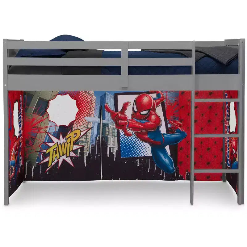 Tenda da letto Spider-Man per letto a soppalco