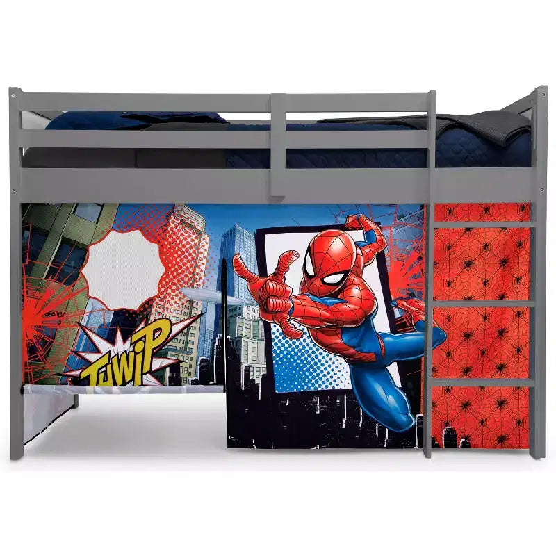Tenda da letto Spider-Man per letto a soppalco