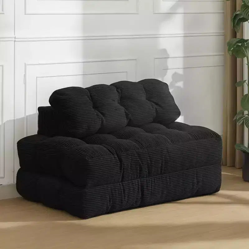 Letto da pavimento pieghevole per gli ospiti, comoda poltrona singola da terra, lettino convertibile portatile con cuscino e supporto per la schiena per soggiorno e camera da letto