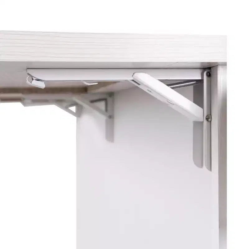 Isola da Cucina con Mobile Contenitore per Pattumiera, Carrello da Cucina con Ribalta e Portaspezie e Portasciugamani e Cassetto con Ripiano Regolabile Bianco