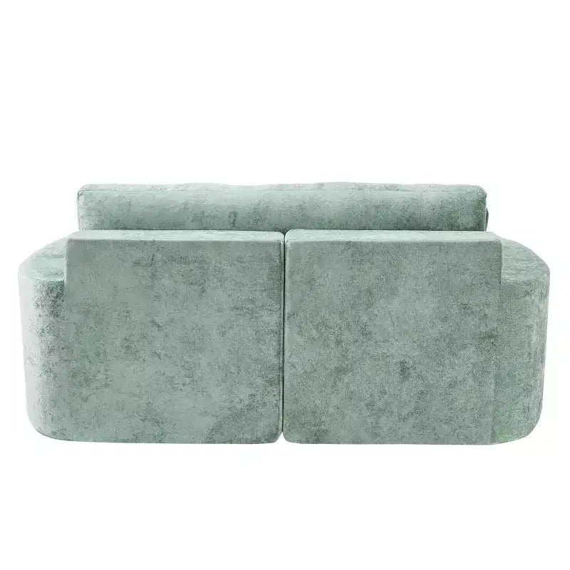 Divano chaise longue oversize con portabicchieri e cuscini