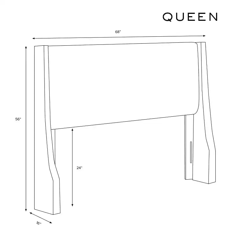Skyline Furniture Testata a tutta altezza imbottita capitonnè con borchie decorative