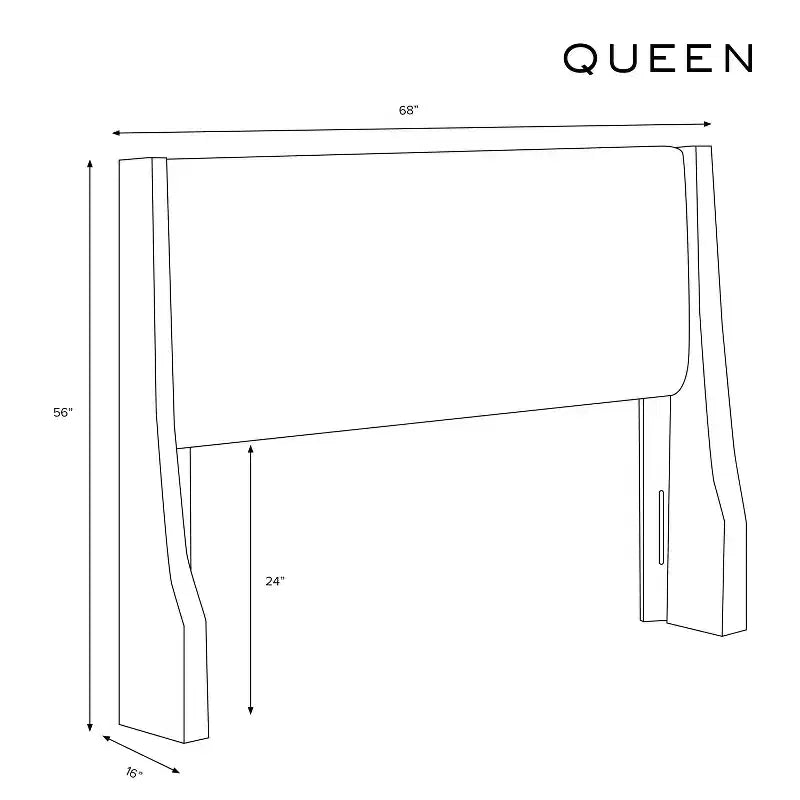 Skyline Furniture Testata a tutta altezza imbottita capitonnè con borchie decorative
