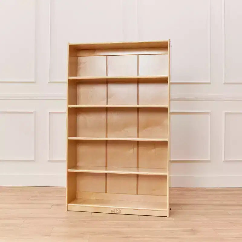 ECR4Kids Scaffale Classico in Legno con Ripiani Regolabili, 152 cm, Libreria per Aula