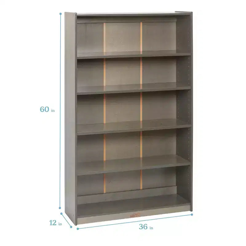 ECR4Kids Scaffale Classico in Legno con Ripiani Regolabili, 152 cm, Libreria per Aula