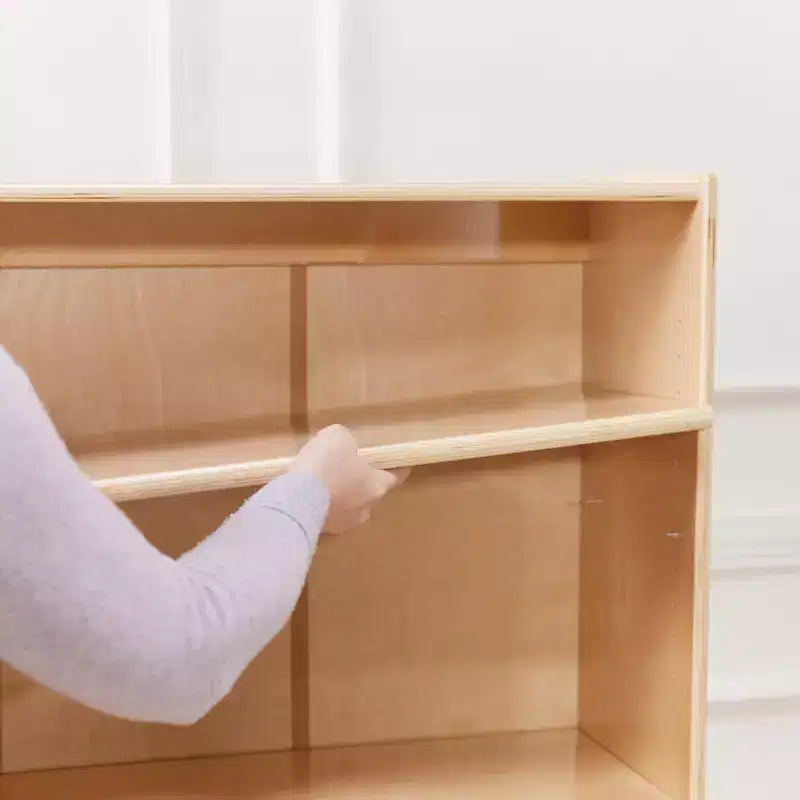 ECR4Kids Scaffale Classico in Legno con Ripiani Regolabili, 152 cm, Libreria per Aula