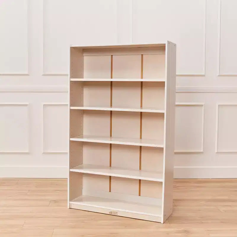 ECR4Kids Scaffale Classico in Legno con Ripiani Regolabili, 152 cm, Libreria per Aula
