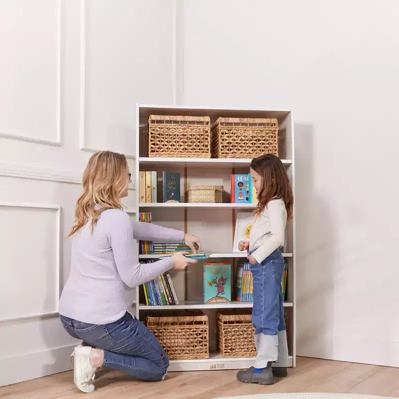 ECR4Kids Scaffale Classico in Legno con Ripiani Regolabili, 152 cm, Libreria per Aula