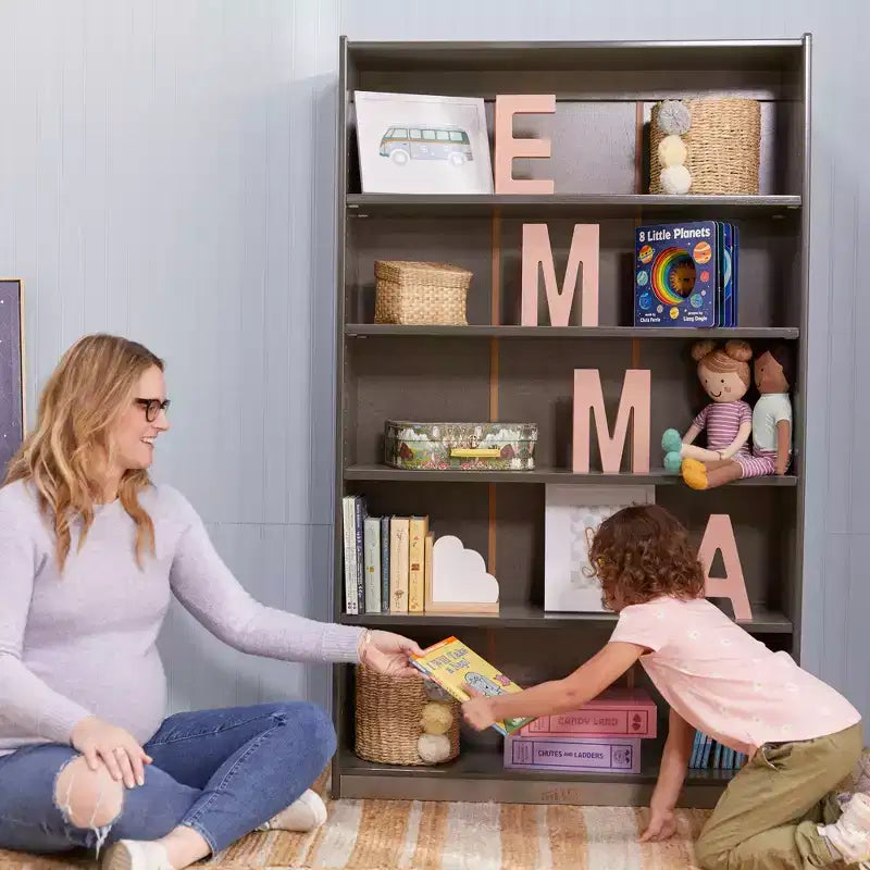 ECR4Kids Scaffale Classico in Legno con Ripiani Regolabili, 152 cm, Libreria per Aula