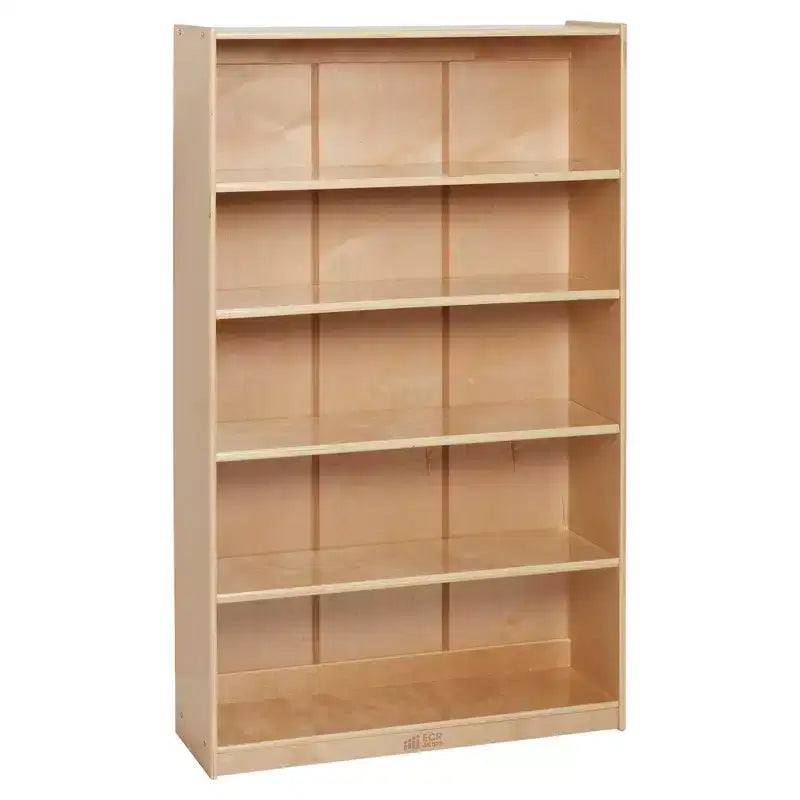 ECR4Kids Scaffale Classico in Legno con Ripiani Regolabili, 152 cm, Libreria per Aula
