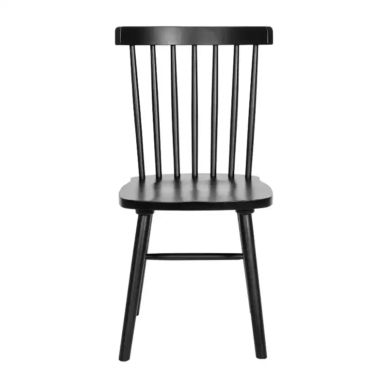 Flash Furniture Ingrid Set di 2 Sedie da Pranzo Windsor per Uso Commerciale, Sedie da Pranzo per Ristorante Senza Braccioli con Schienale a Fuso in Legno Massello
