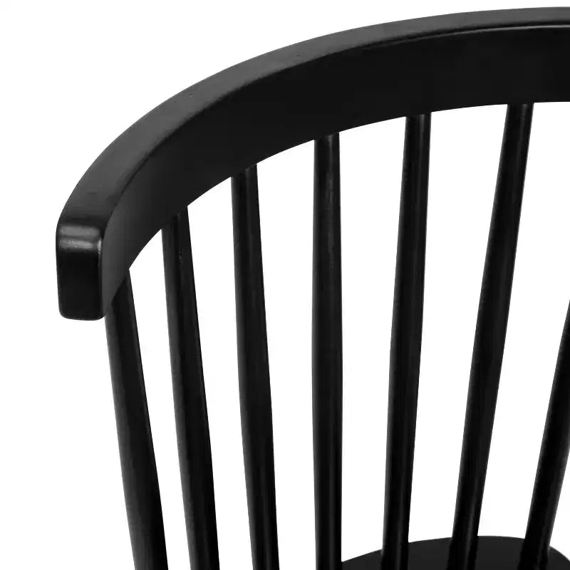 Flash Furniture Ingrid Set di 2 Sedie da Pranzo Windsor per Uso Commerciale, Sedie da Pranzo per Ristorante Senza Braccioli con Schienale a Fuso in Legno Massello