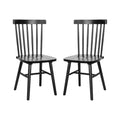 Flash Furniture Ingrid Set di 2 Sedie da Pranzo Windsor per Uso Commerciale, Sedie da Pranzo per Ristorante Senza Braccioli con Schienale a Fuso in Legno Massello