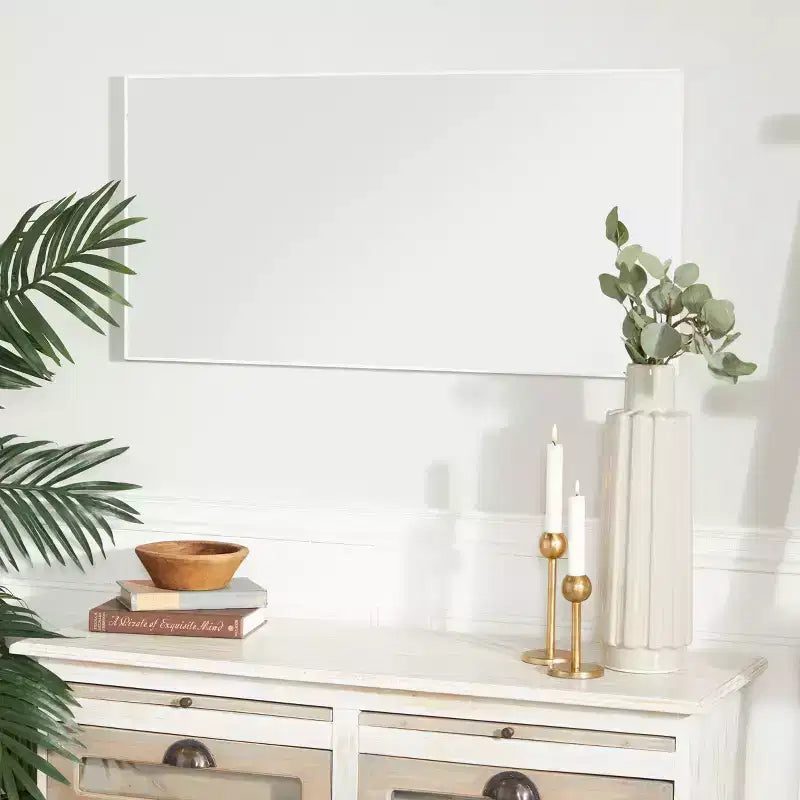 Specchio da Parete in Legno con Cornice Sottile Olivia & May
