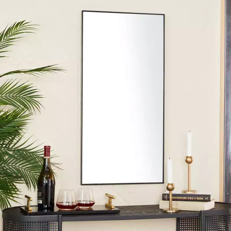 Specchio da Parete in Legno con Cornice Sottile Olivia & May