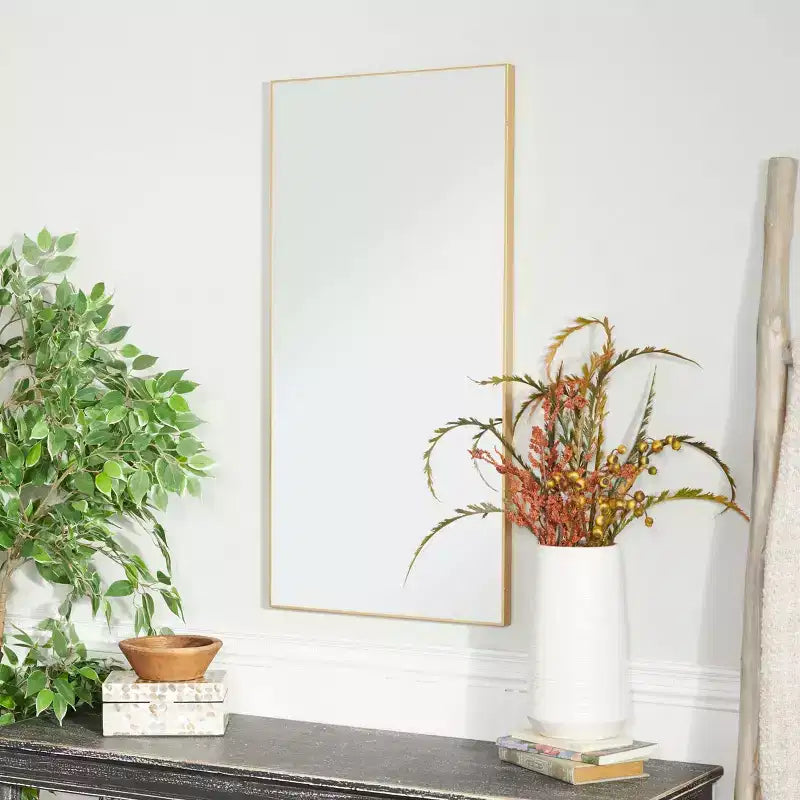 Specchio da Parete in Legno con Cornice Sottile Olivia & May